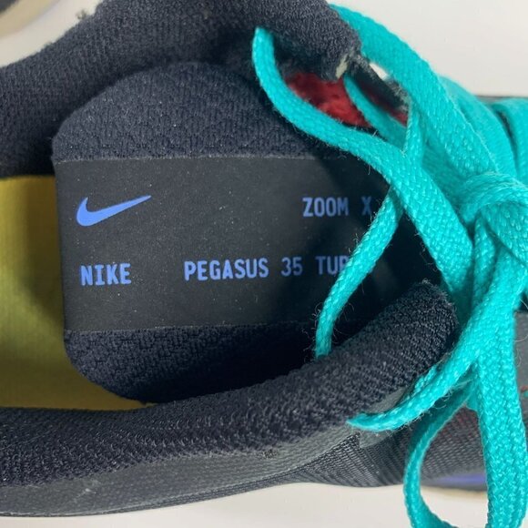 Nike Zoom Pegasus Women's Running Shoes Black/Blue Size 8.5 - Picture 7 of 10